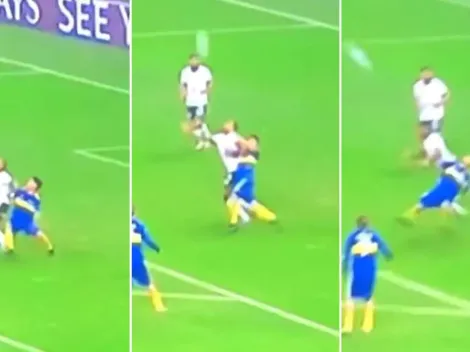 ¿Hubo falta a Pol Fernández? La jugada similar al penal de Rojo que el árbitro no cobró