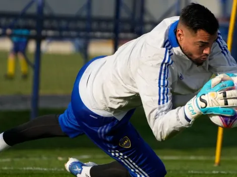 Chiquito Romero pasó por el entrenamiento de Boca