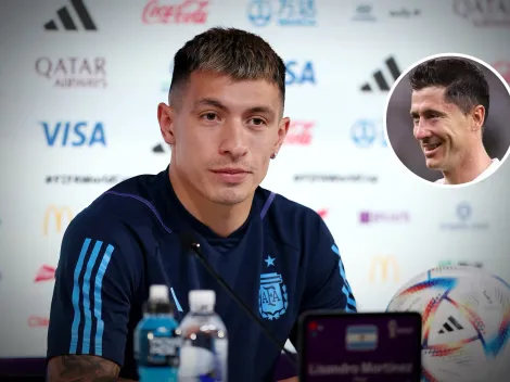 La observación de Lisandro Martínez sobre Lewandowski: “Está todo el tiempo…”