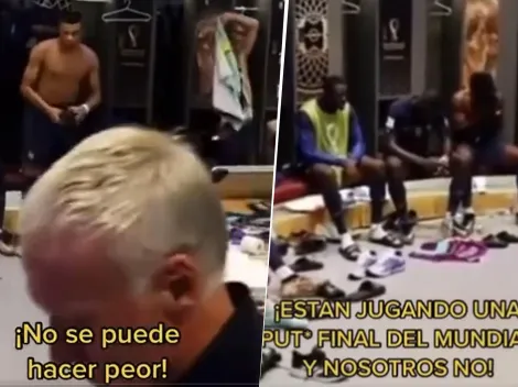 Video | Mbappé y Deschamps, durísimos en el entretiempo: “No se puede hacer peor”