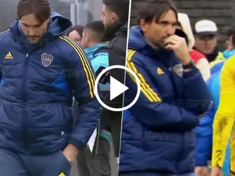 VIDEO | Ni lo miró: la reacción de Diego Martínez con Marcos Rojo tras su expulsión ante Platense