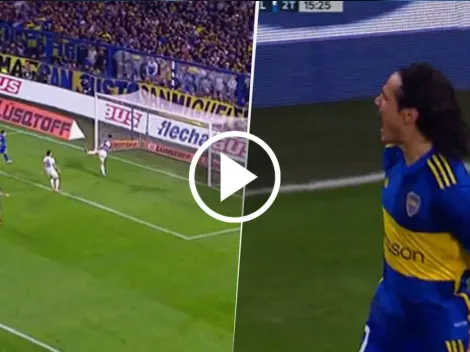 VIDEO | Otra vez Cavani: el gol del uruguayo para que Boca le gane a Vélez