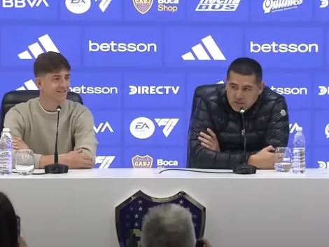 El comentario de Riquelme a Belmonte en plena presentación: "Me dijeron que tu viejo..."