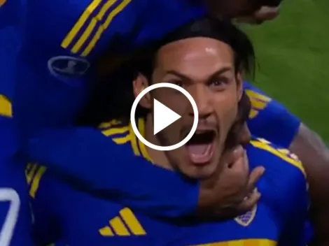 VIDEO | El golazo de Cavani para la victoria parcial de Boca ante Cruzeiro