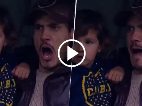 VIDEO | La eufórica reacción de Cavani al gol de Giménez en Boca vs. San Lorenzo