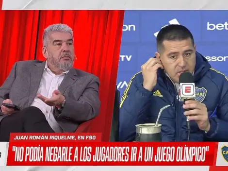 Riquelme se enojó con el Chavo Fucks y se fue de la nota: "No me reta ni mi viejo"