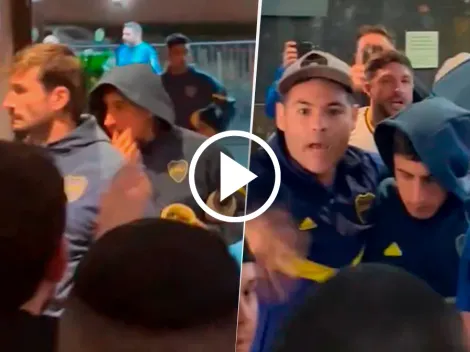 VIDEO | El emocionante recibimiento de los hinchas de Boca a Merentiel en el hotel tras la eliminación: "¡Vamos, Bestia!"