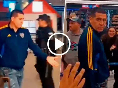 VIDEO | El desubicado grito que recibió Riquelme en el aeropuerto y su lógica reacción