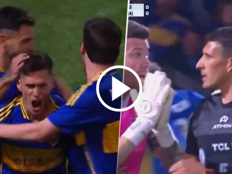 VIDEO | ¿Se fue? Aguirre marcó el gol de Boca y estallaron en Talleres