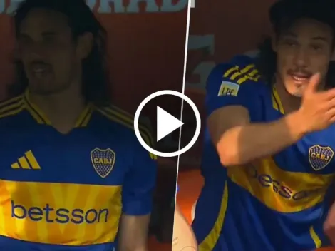 VIDEO | La furia de Cavani cuando Diego Martínez lo sacó del Boca-River