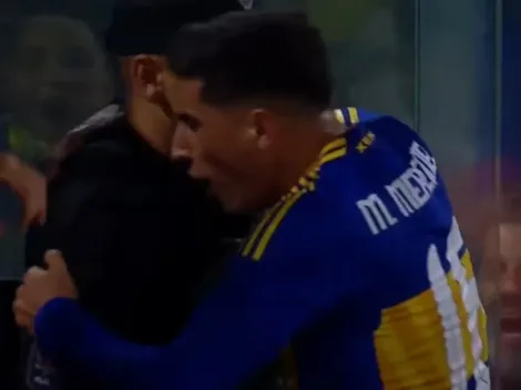 El gesto viral en Instagram del policía que abrazó a Merentiel en La Bombonera