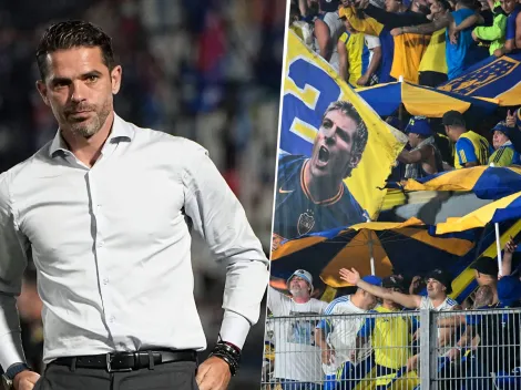 No se vio en TV: la bandera para Gago que apareció en la tribuna de Boca