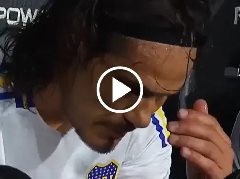 VIDEO | La bronca de Cavani tras ser reemplazado en la derrota ante Lanús