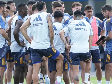 Perea fue campeón en Boca y visitó el predio con la Selección de Colombia