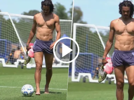 VIDEO | El espectacular gesto técnico de Cavani en la práctica de Boca: "¿Te gustó?"