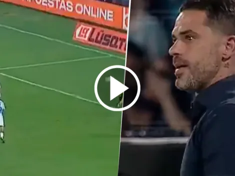 VIDEO | No se vio: qué le dijo Fernando Gago a Falcón Pérez ni bien Racing hizo el primer gol