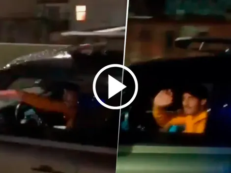 Viral: un grupo de hinchas de Boca se encontró a Cavani en plena autopista