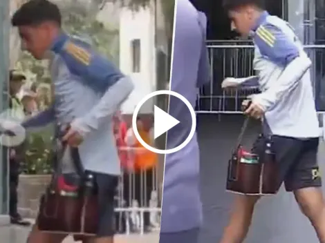 VIDEO | La broma de Miguel Merentiel en Lima asustó a todos los hinchas de Boca