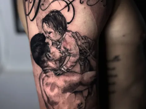 El tatuaje gigante que se hizo un jugador de Boca para su hija