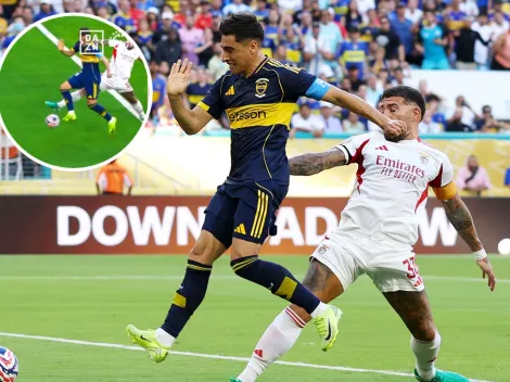 No se vio: el video del primer gol de Boca que pone en duda a Merentiel como el autor del tanto