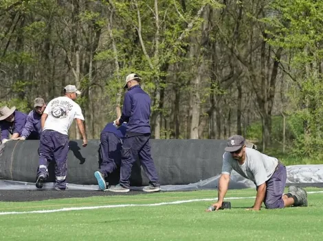 Riquelme tambien mirá al predio: la obra que arrancó Boca en Ezeiza