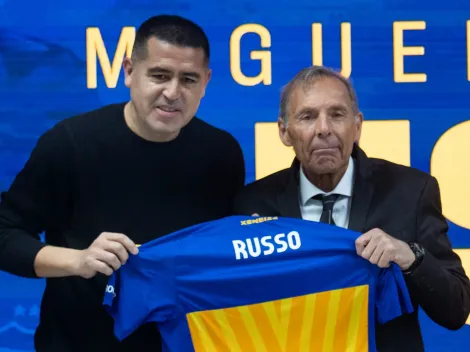 Foto viral: el emotivo momento entre Riquelme y Russo en el entrenamiento de Boca