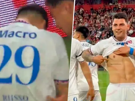 Para Miguel: la emoción de Nacho Russo tras meter un gol en Tigre vs. Newell’s