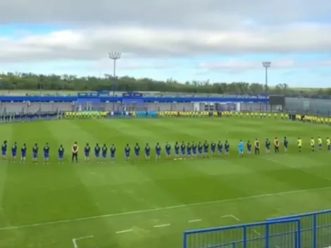 El sentido homenaje de las divisiones inferiores de Boca para Miguel Ángel Russo en el predio de Ezeiza