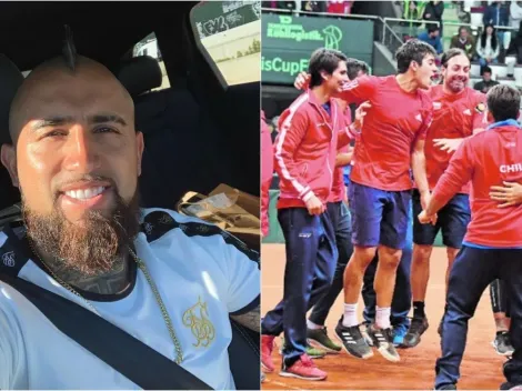 Vidal al equipo chileno de Copa Davis: "Gracias por jugar con el corazón"