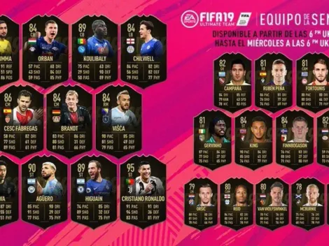 Ronaldo encabeza el poderoso equipo de la semana de FIFA 19