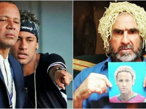 Cantoná se ríe de Neymar y el papá del brasileño le ofrece combos
