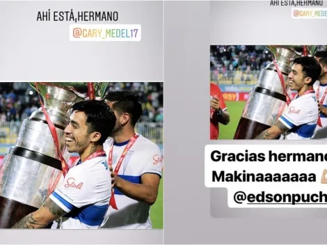 Edson Puch la pasó la Supercopa a Gary Medel por Instagram