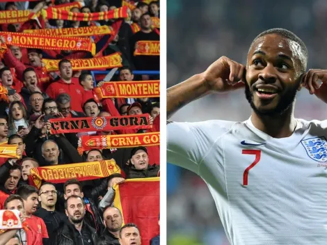 UEFA le abre expediente a Montenegro por gritos racistas contra Raheem Sterling