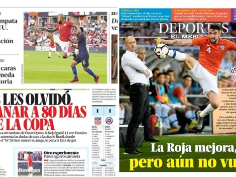 Titulares: "Crece la preocupación" dicen los diarios chilenos tras empate de la Roja