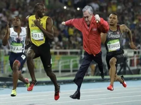 Bolt alucina con el meme de Piñera y lo comparte por Twitter