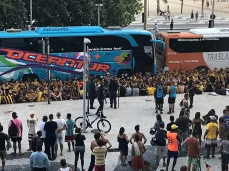 Guerra: hinchas de Flamengo y Peñarol se pelean en Río de Janeiro