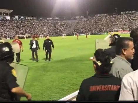 Nico Córdova gana clásico, pero lo expulsaron y le tiraron de todo desde la tribuna