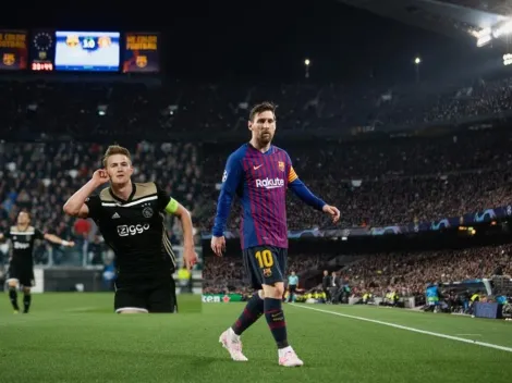 Así fue: el efusivo festejo del Camp Nou por el gol del Ajax a la Juventus