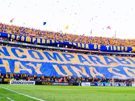 Hinchada de Tigres homenajea a Eduardo Vargas con lindo Tifo