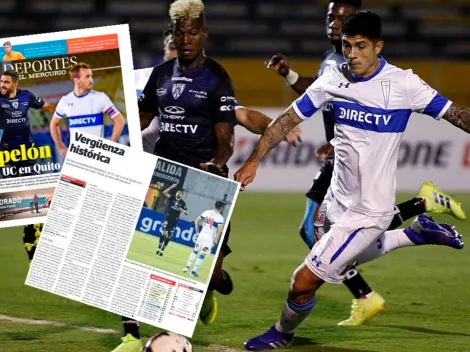 "Vergüenza histórica" y "Papelón en Quito", los titulares tras goleada a la UC en Ecuador