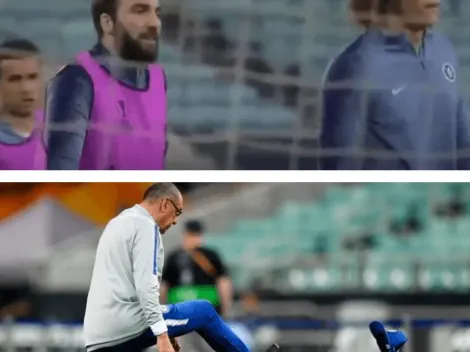 David Luiz y el Pipa Higuaín discuten en entrenamiento desatando la ira de su DT