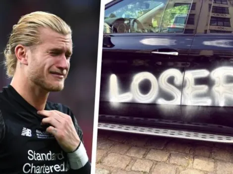 Hinchas del Besiktas rayan el auto de la novia de Loris Karius