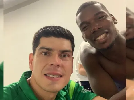 ¡Fotaza! Carlos Lampe y su amigo Paul Pogba