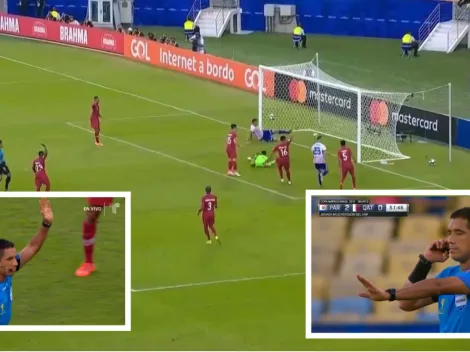 ¿Qué cobró? VAR le anula gol a Paraguay y sigue ganando a Qatar por la mínima