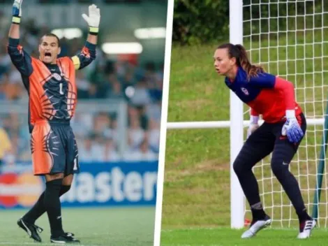 José Luis Chilavert llena de flores a Christiane Endler