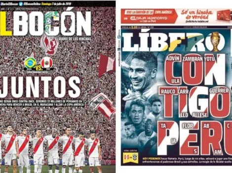 Portadas peruanas: "Seremos 33 millones para vencer a Brasil"