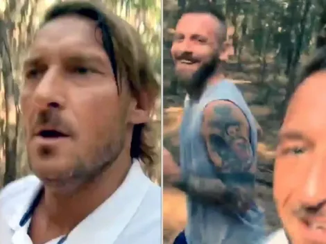 De Rossi entrena junto a Totti con música de Karol G