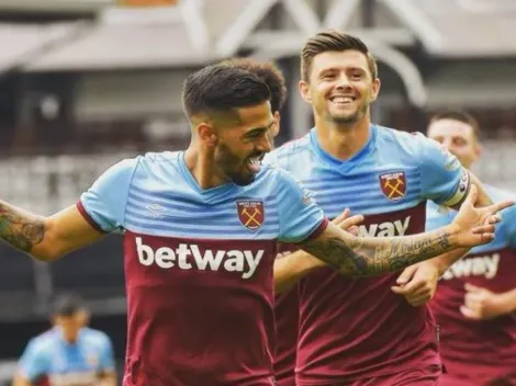 Manuel Pellegrini celebra gracias al golazo de Lanzini