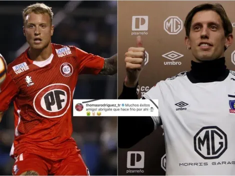 El azul Thomas Rodríguez trolea a Iván Rossi en su arribo a Colo Colo