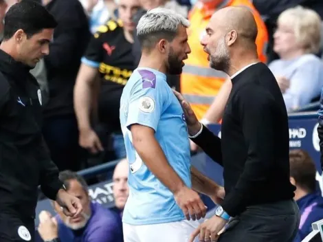 El agarrón entre Josep Guardiola y Sergio Agüero